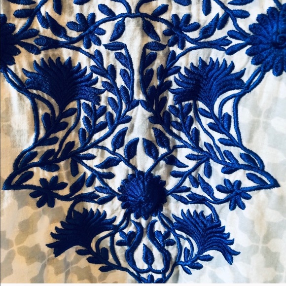 Cotton Embroidered Pool Cover Up Caftan - Picture 4 of 5